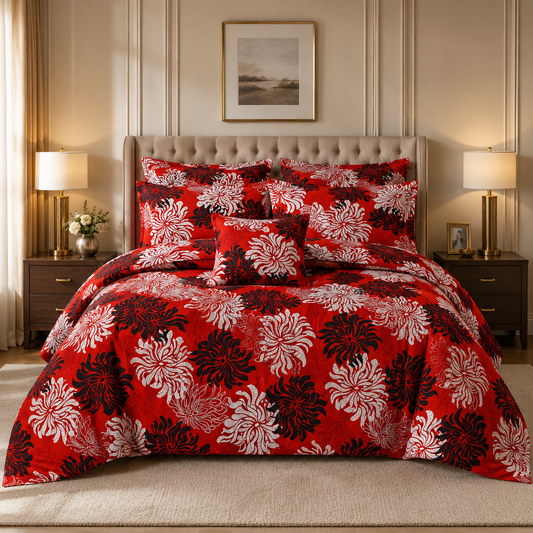 Premium Summer King Size Comforter Set - 7-Piece