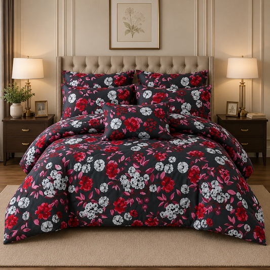Premium Summer King Size Comforter Set - 7-Piece A8