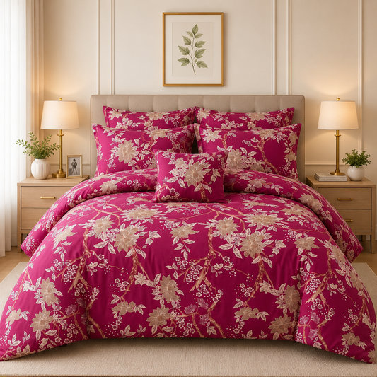 Premium Summer King Size Comforter Set - 7-Piece A1