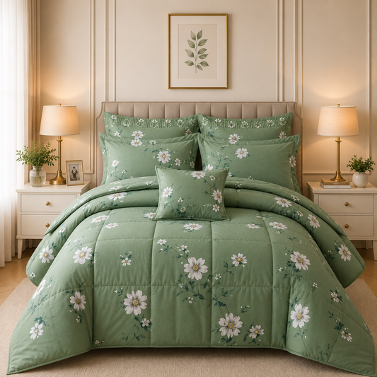 Premium Summer King Size Comforter Set - 7-Piece M6