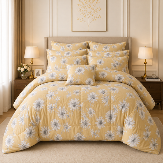 Premium Summer King Size Comforter Set - 7-Piece A8