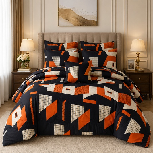 Premium Summer King Size Comforter Set - 7-Piece A20