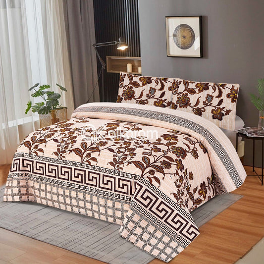 3 Pcs Cotton Bed Sheet Set B-7