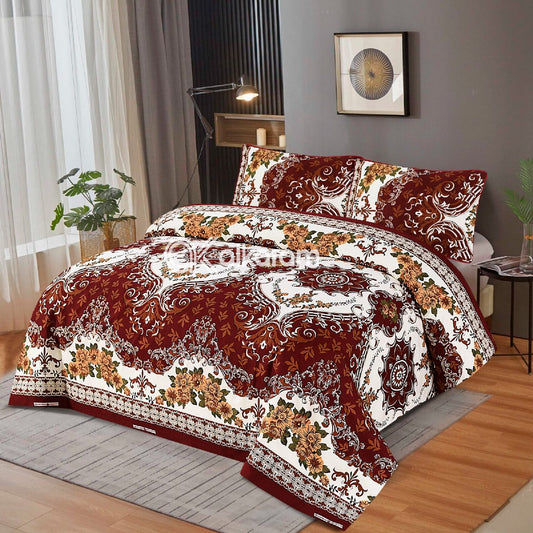 3 Pcs Cotton Bed Sheet Set B-11