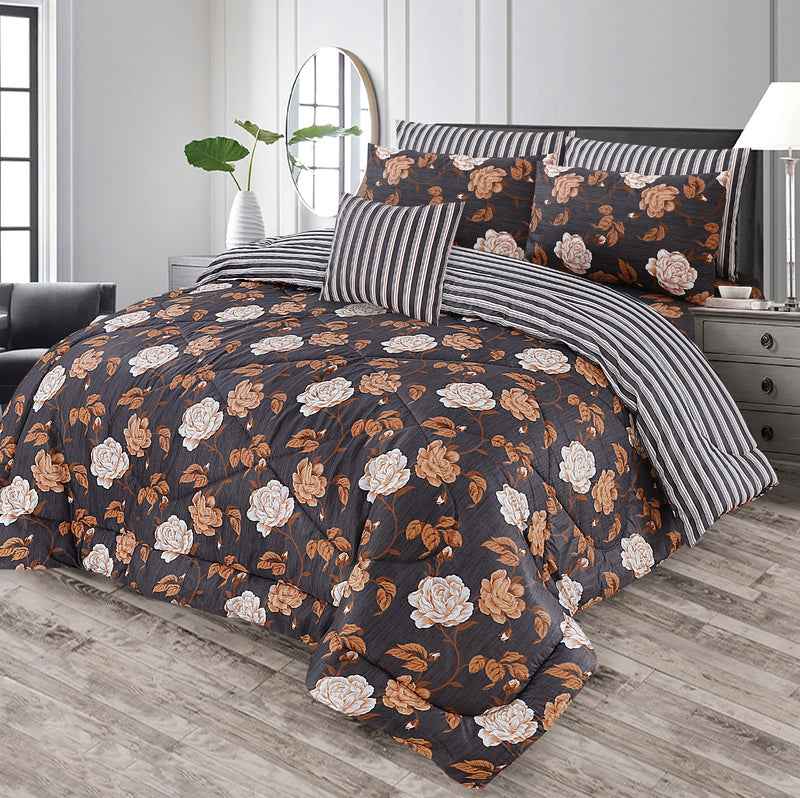 Premium Summer King Size Comforter Set - 7-Piece A24