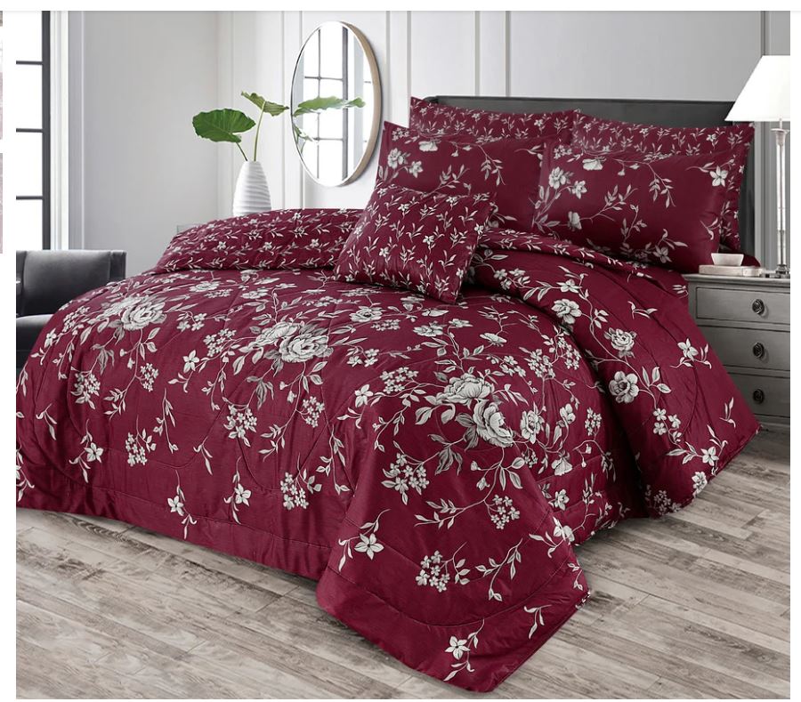Premium Summer King Size Comforter Set - 7-Piece A8