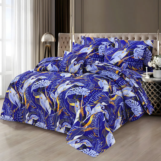 Premium Summer King Size Comforter Set - 7-Piece A39