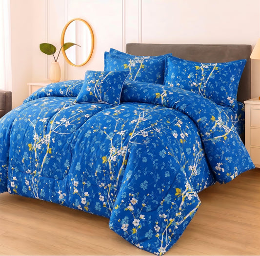 Premium Summer King Size Comforter Set - 7-Piece A16