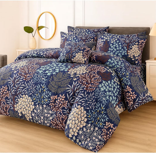 Premium Summer King Size Comforter Set - 7-Piece A46