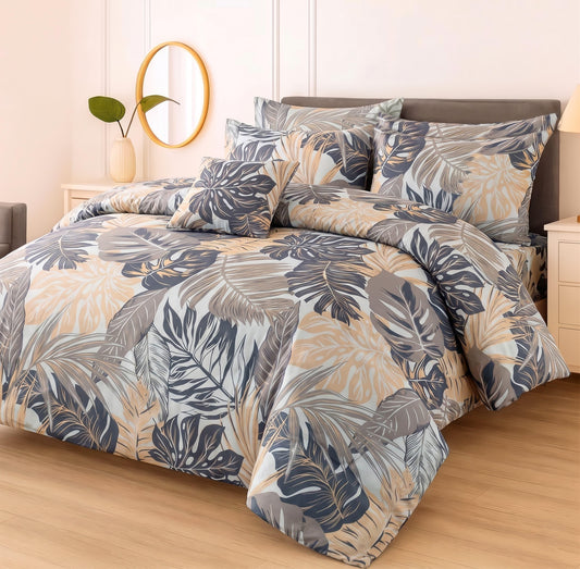 Premium Summer King Size Comforter Set - 7-Piece A45