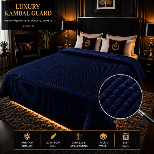 Luxury Bubble AC Blanket-Royal Blue (Navy)
