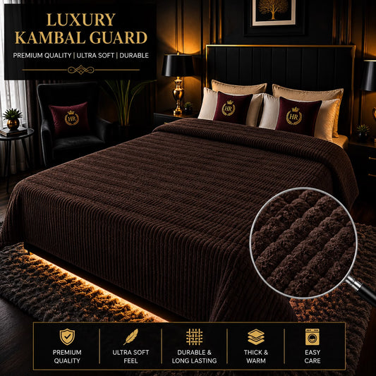 Luxury Bubble AC Blanket-Dark Coffee Brown