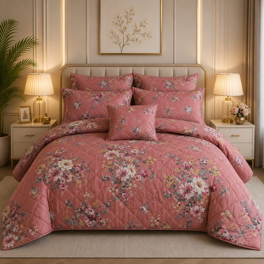 Premium Summer King Size Comforter Set - 7-Piece A33