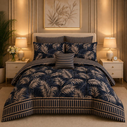 Premium Summer King Size Comforter Set - 7-Piece A30