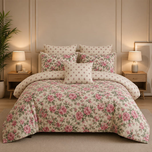 Premium Summer King Size Comforter Set - 7-Piece A29