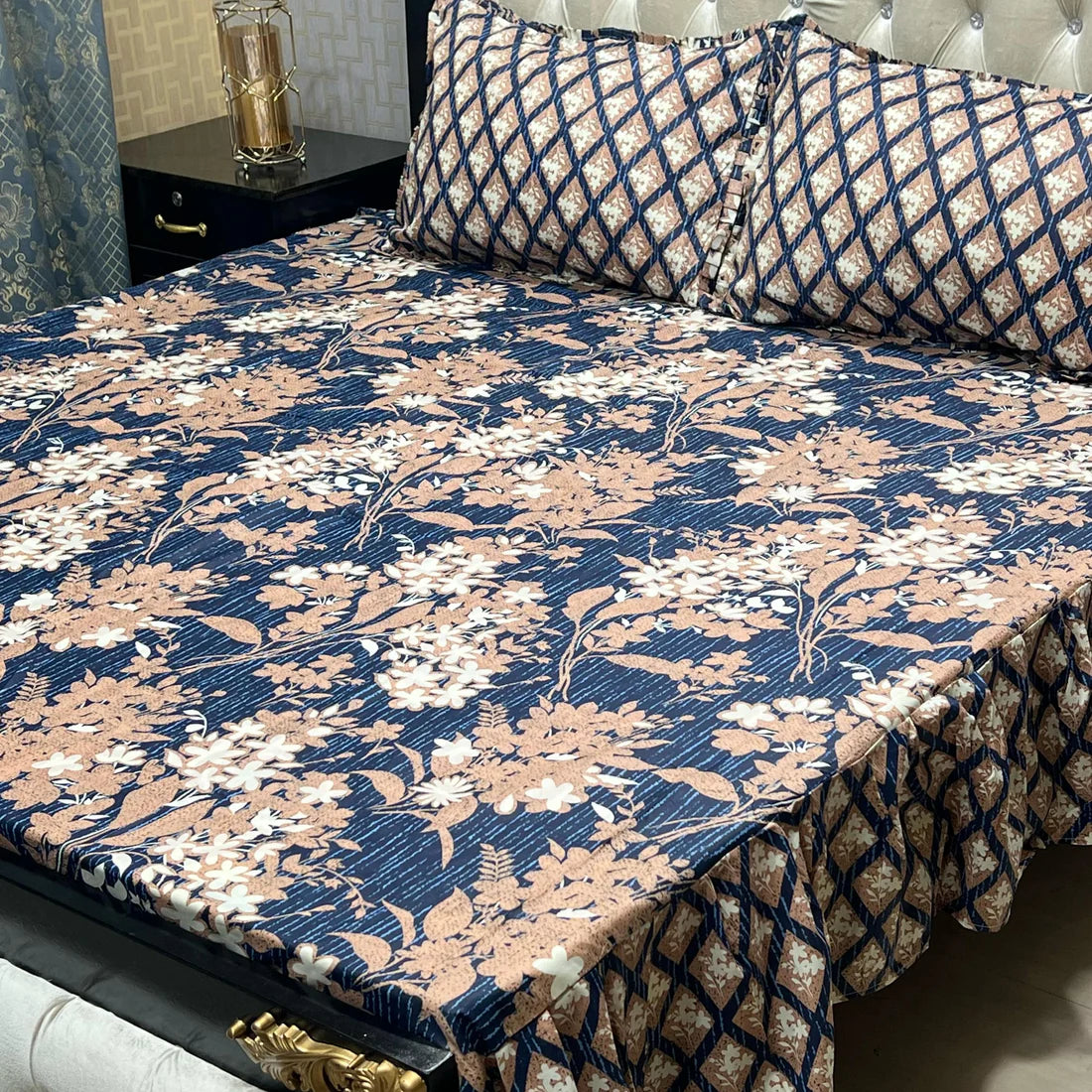Frill King Size Bed Sheet Set-07
