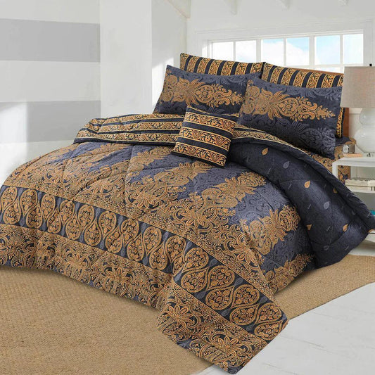 Premium Summer King Size Comforter Set - 7-Piece A26